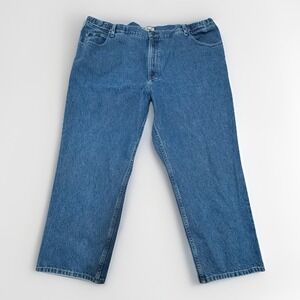 LL Bean Jeans‎ Mens 44x28 Blue Comfort Waist Relaxed Denim Pants Casual Quality